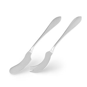 Zestaw posrebrzanych sztućców do sera i masła, Księstwo Warszawskie HEFRA