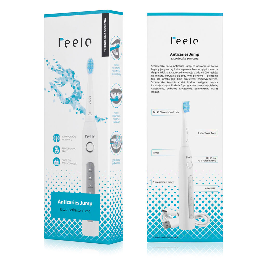 Packshoty na opakowaniu produktu, jakość wydruku premium.