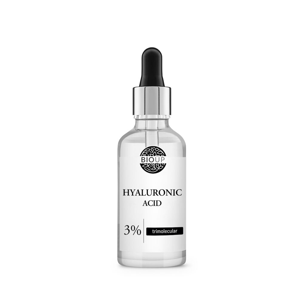 Hyaluronic Acid 3% trimolecular – serum z kwasem hialuronowym w butelce z pipetą, packshot
