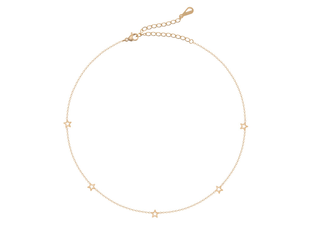 Złota bransoletka łańcuszkowa minimalistyczna – zdjęcie produktowe biżuterii