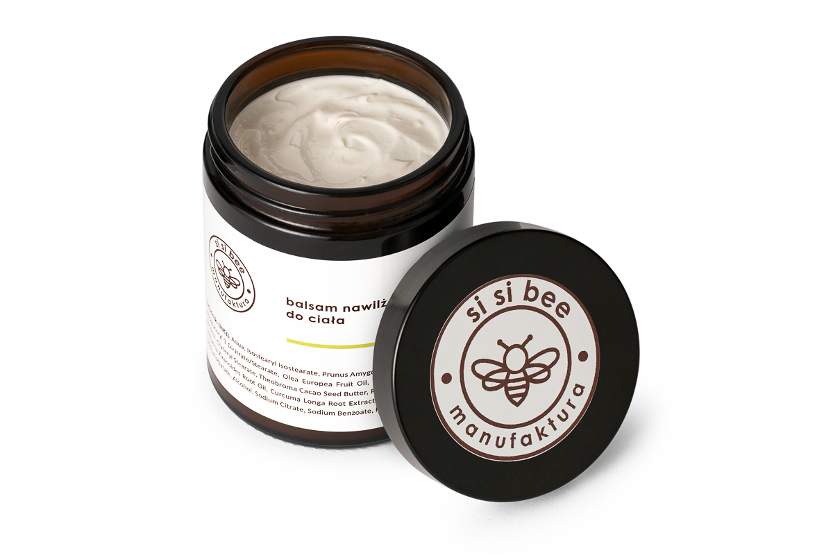 Krem w słoiczku z pokrywką obok – zdjęcie produktowe kosmetyku