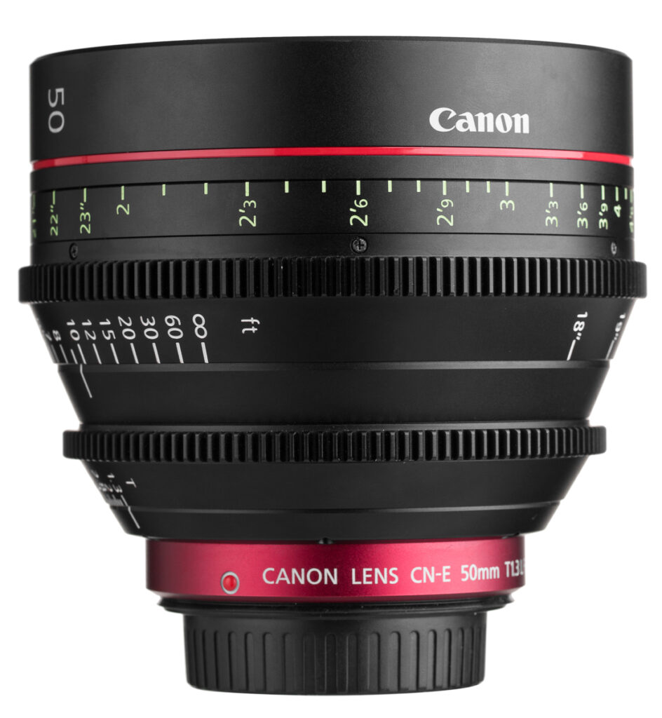 Canon obiektyw używany – packshot na białym tle do ogłoszenia sprzedaży