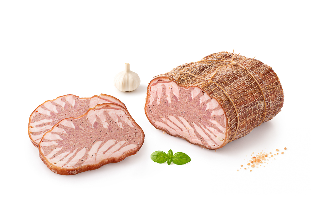 Bok faszerowany – czyste ujęcie produktowe na białym tle do katalogu.